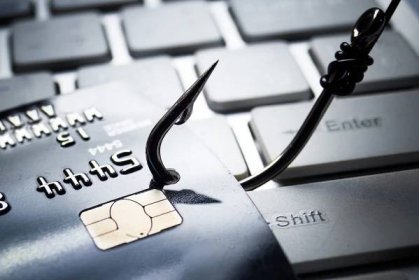 Útok typu phishing kreditních karet — Stock fotografie
