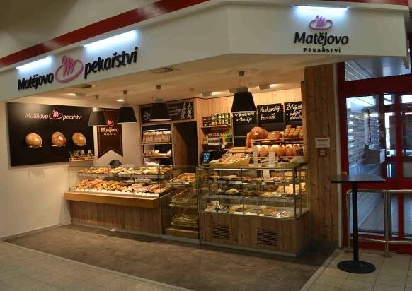 Reference návrhů a realizací interiérů prodejen od Omega Bakery