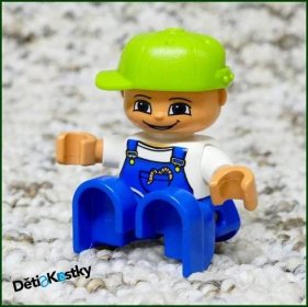 Lego® Duplo® Figurka Dítě Chlapeček (Červík) - Otočná Kšiltovka