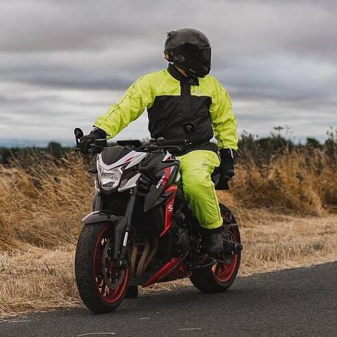OXFORD RAIN SEAL Bunda na motorku do deště, nepromok na motorku (ČERNÁ/ŽLUTÁ FLUO)