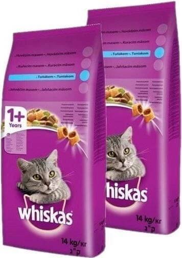 Whiskas Adult tuňák 2 x 14 kg