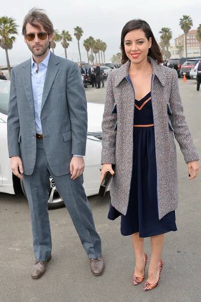 Aubrey Plaza and Jeff Baena in March 2014 at Independent Spirit Awards
