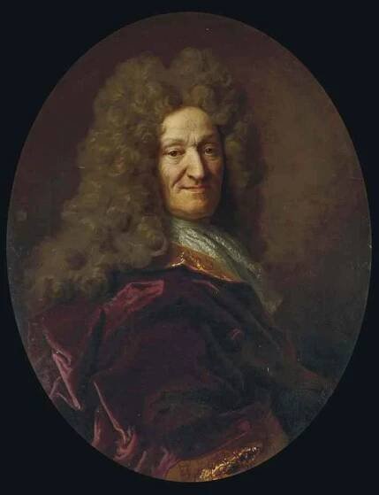 Artwork by Nicolas de Largilliere, Portrait de Jean de La Fontaine, âgé de 73 ans, Made of oil on canvas