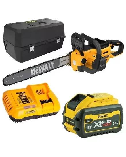Aku řetězová pila 50 cm FLEXVOLT 54V 1x9,0Ah kufr pilník DeWALT DCMCS575X1