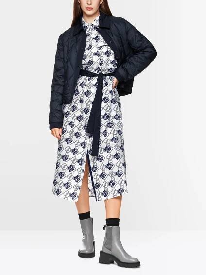 Bedrucktes Midikleid