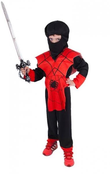 Dětský kostým červený Ninja, e-obal | 4lol.cz