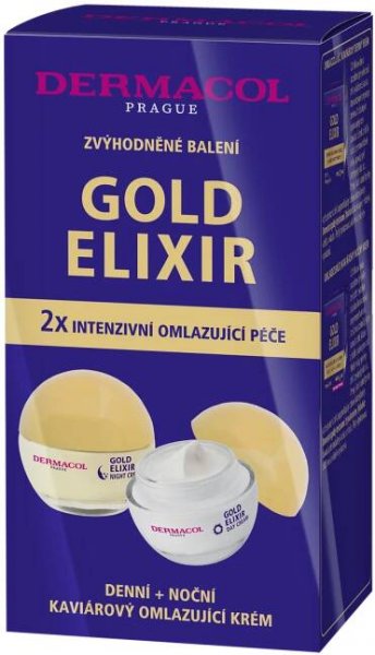 Duopack Gold Elixir denní + noční krém