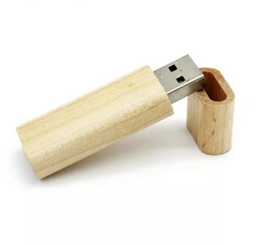 Drevený USB kľúč - svetlý 32GB - LASERENGRAVE.eu