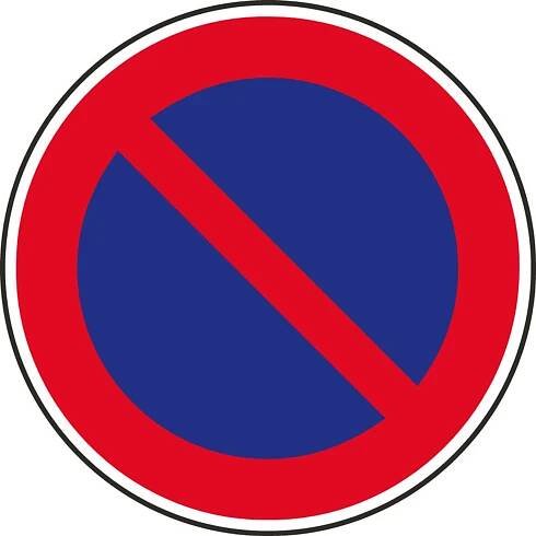 Dopravní značka – Zákaz stání