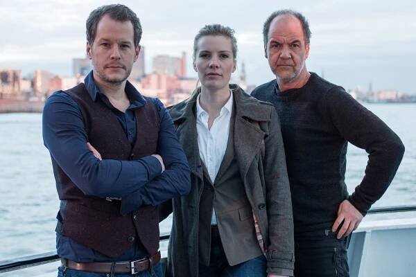 Mirko Lang, Anna von Haebler, Marek Erhardt - SOKO Hamburg - Junggesellenabschied - Promo