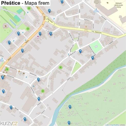 Přeštice - mapy | Kurzy.cz