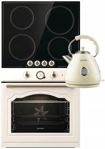 Postavená indukcia HOB GORENJE IK640CLI + BUUBEN -IN OVE GORENJE BOS67372CLLI