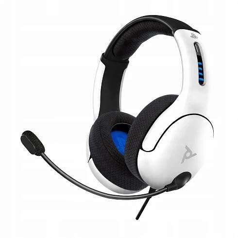 PDP LVL50 Wired pro PS4/PS5/PC, bílá