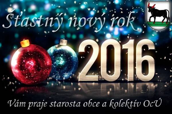 Šťastný nový rok 2016 - Obec Zalužice