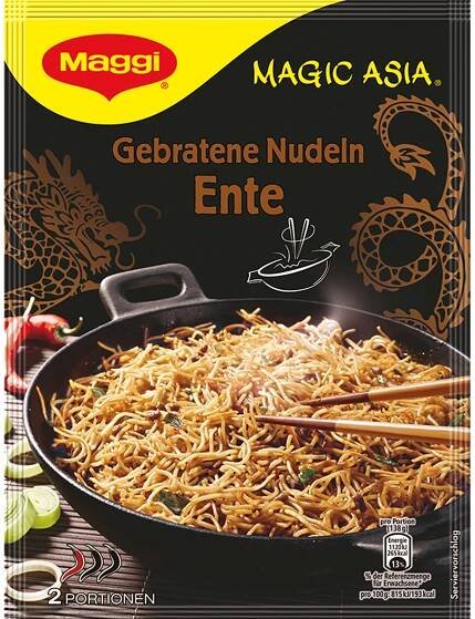 Maggi smažené kachní nudle s asijskou příchutí na 2 porce 119g