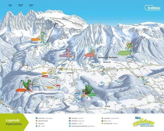 Mapa sjezdovek Rittisberg
