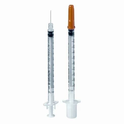 Injekční stříkačka inzulínová OMNICAN U100, 1 ml s fix jehlou G30