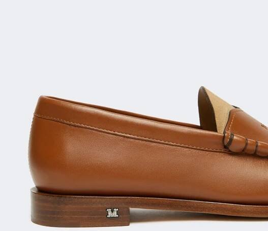 Natural leather moccasins - AMBER BROWN - Max Mara - 5