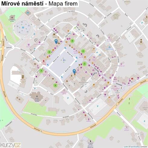Mírové náměstí - mapy | Kurzy.cz