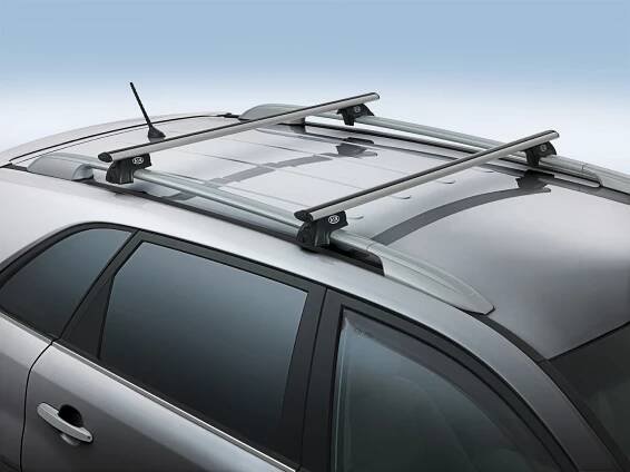 střešní příčníky pro dva modely Kia Sorento (XM) nebo Kia cee'd SW (ED)