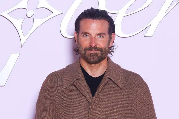 Bradley Cooper at Paris Fashion Week in January 2025