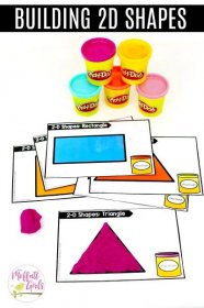Building 2D shapes with play dough