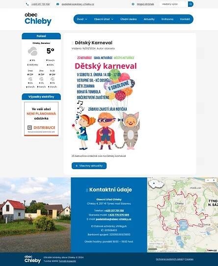 Obec Chleby — Tomáš Kopecký