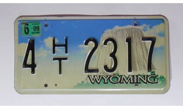 Americká SPZ Wyoming
