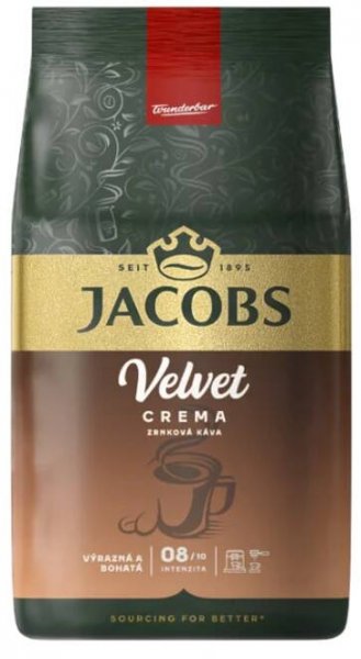Jacobs Velvet Crema zrnková káva 1kg