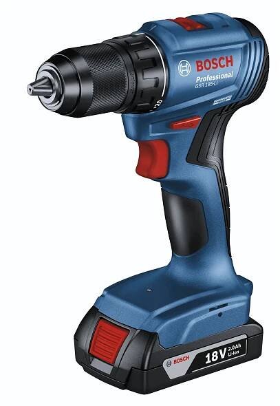 Bosch Sada aku nářadí GSR185+GWS180+GBH180+2x4.0Ah aku, nabíječka, kufr, taška