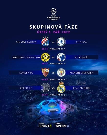 LM je zpátky! Na stanicích Nova Sport uvidíte Chelsea, Real, BVB nebo City | TN.cz