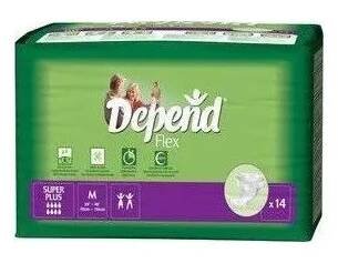 Inkontinenční kalhotky Depend Flex Super Plus M—Kalhotky plenkové absorpční prodyšné 14 ks