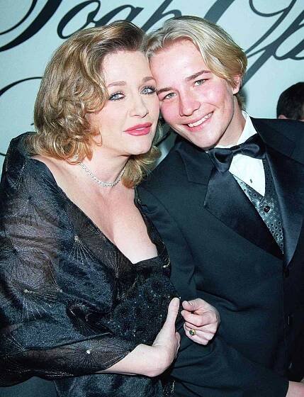 Jesse Johnson, son of the actro Don Johnson, with his mother, Patty d'Arbanville.