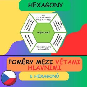POMĚRY MEZI VĚTAMI HLAVNÍMI - HEXAGONY - Český jazyk | UčiteléUčitelům.cz