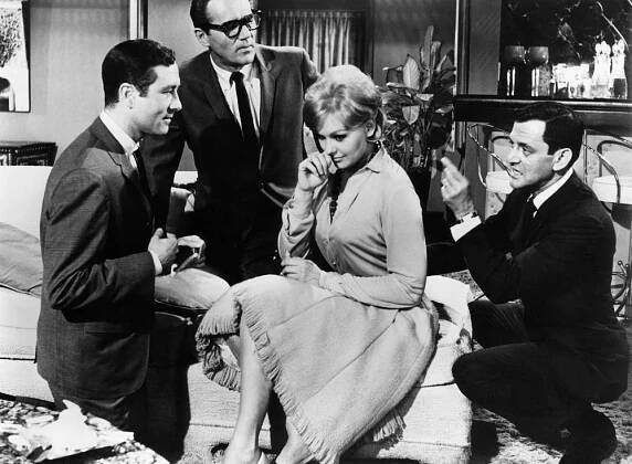 BOYS' NIGHT OUT, Howard Morris, Howard Duff, Kim Novak, Tony Randall, 1962
