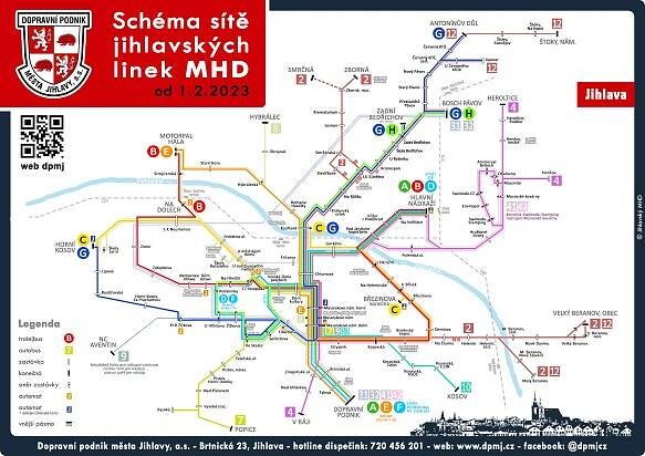 MHD Jihlava (DPmj) - Mapa, cena jízdenek a jízdní řády