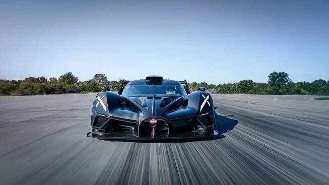 Bugatti Bolide testing