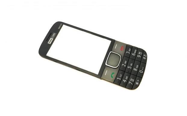 originální přední kryt MaxCom MM320 včetně sklíčka LCD a klávesnice black SWAP