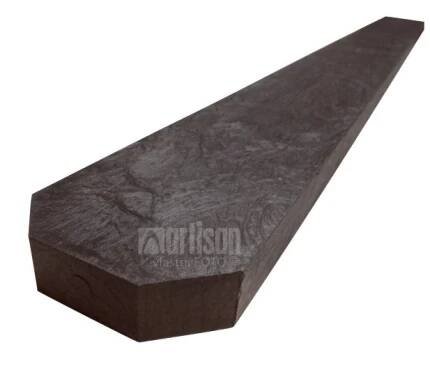 Plastové plotovky Transform tříhranné 78x21x1000, hnědé - recyklát