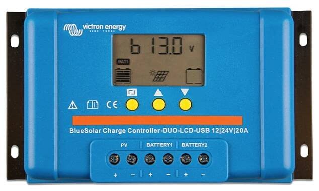 Victron Energy Solární regulátor BlueSolar PWM DUO-LCD&USB 12/24V-20A