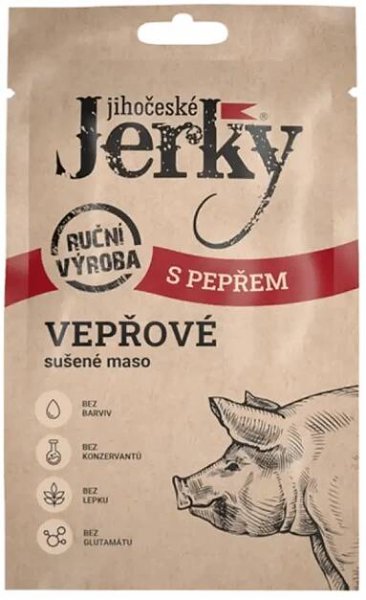 Jihočeské Jerky vepřové s pepřem 20 g