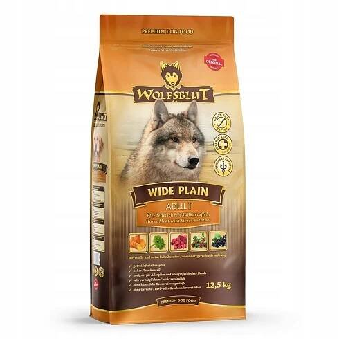 WOLFSBLUT Suché krmivo pro dospělé psy s koňským a sladkým potato 12,5 kg