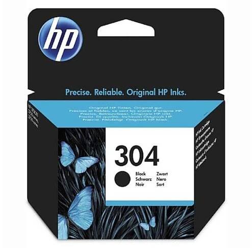 HP 304 originální inkoustová kazeta černá N9K06AE