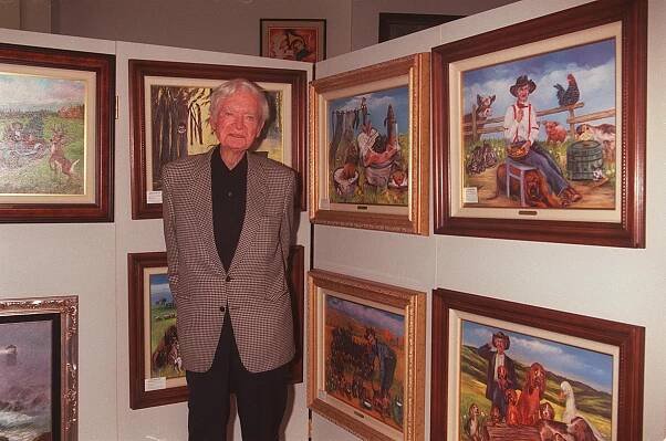 Buddy Ebsen art show in 2000