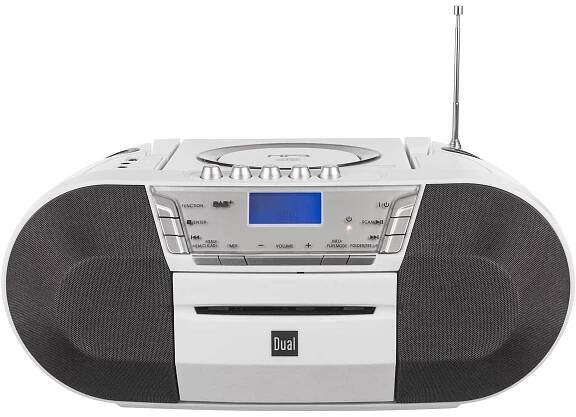 DAB+ a FM rádio s CD/MP3 přehrávačem Dual DAB-P 200, USB, bílá : Půhy.cz