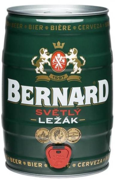 Bernard světlý ležák 12° 5 l (sud)