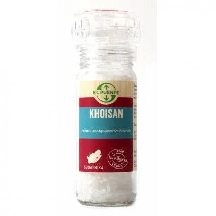 Fair trade mořská sůl Khoisan v mlýnku z JAR, 95 g