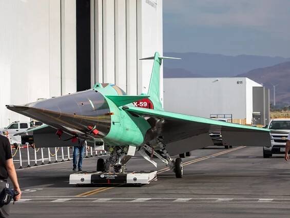 Experimentální letadlo Lockheed Martin x NASA X-59 QuessT vzlétne v roce 2024