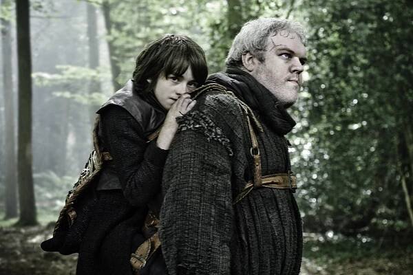 Hra o trůny - Série 2 - Sever nezapomíná - Z filmu - Isaac Hempstead-Wright, Kristian Nairn