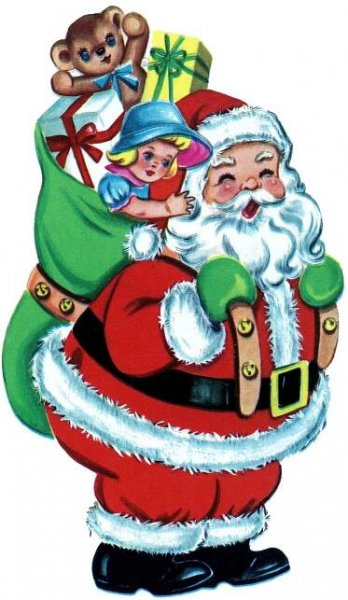 Free Christmas Picture Retro Santa